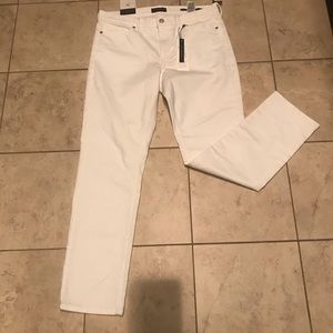 Banana Republic Slim Straight White Denim Sz 31